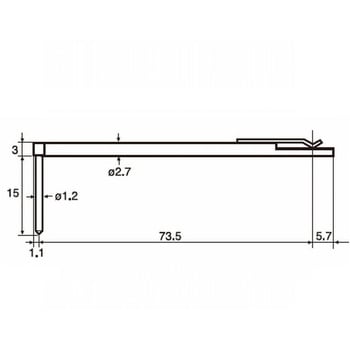 ACCRETECH可互换的粗糙度和形状测量探头（尖端半径 2&mu;m）（孔深槽、O 形圈槽底面）东京精密DM43825